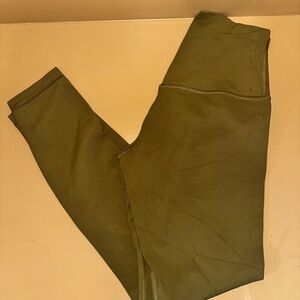 Olive Green Align Leggings